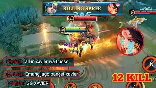 ALL IN Xavier? Begini jadinya kalau berani menantang top global Xavier🔥 | gameplay top global xavier