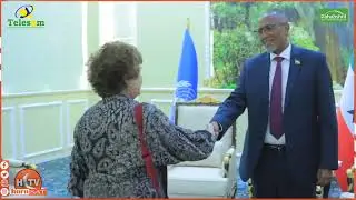 Madaxweyne Muse Bixi Oo Qabiley Ergeyga Gaarka Ah eXoghayaha Guud e Qaramada Midobay Catriona Laing.