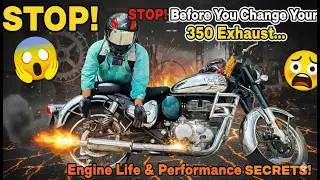 royal enfield classic 350 exhaust change full details in telugu