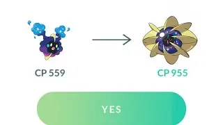 Evolve Cosmog into Cosmoem in Pokemon Go