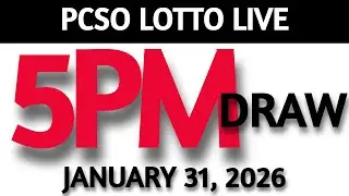 Lotto Result Today 5pm Draw January 31, 2026 Swertres Ez2  PCSO LIVE