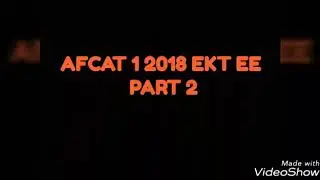 AFCAT 1 2018 EKT QUESTIONS ASKED || ELECTRICAL AND ELECTRONICS