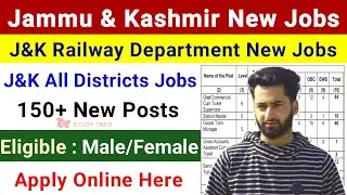 J&K New Jobs 2024 | J&K Railway Department Jobs 2024 | J&K All Districts & Zones Jobs 2024 | JK Jobs