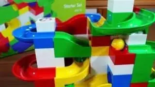 Hubelino Starter Set - can 85 pieces be enough? #Hubelino #marblerun #legoduplo