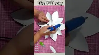 Faux metal flower hanging