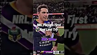 NRL Players First And Last Try - Billy Slater🤩 #nrl #rugby #shorts #league