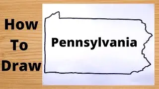 Drawing Pennsylvania Map | How Draw US State