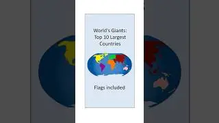 10 LARGEST Countries in the World by Area | Top 10 Biggest Nations on Earth | Geography Facts
