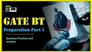 GATE BT  Biotechnology Preparation Part 1: Question Practice and revision