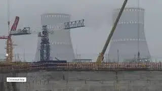 Nuclear  power pant construction in winter session .Russian weather working time.#foryou
