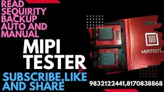 Mipi Tester imei and security backup .first on youtube detail video