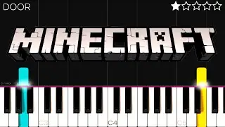 Door - Minecraft - C418 | EASY Piano Tutorial 