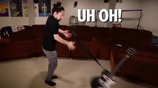Guitar Flip Fail... #shorts
