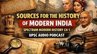 Sources for the History of Modern India | Spectrum Modern History Chapter 1 | UPSC Audio Podcast