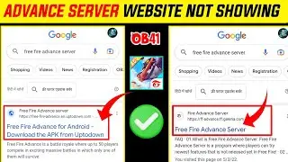 Free Fire Advance Server Website Not Showing | Free Fire Advance Server |FF Advance Server Download