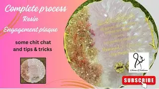 Resin Engagement plaque | Trending resin products #resinart  #resinartistpakistan #resingifts #diy 