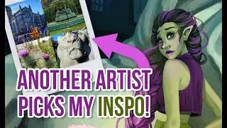 Picture Inspiration Swap! Collab with Amanda (ALLJArt!) | Digital Speedpaint in Procreate!