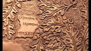 How to leather carving: Oak leafs step by step for beginners