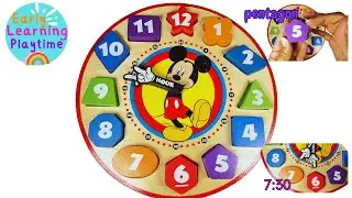 Learn How to Tell Time | Read a Clock | Practice Numbers, Colors, and Shapes | Advanced Toddler