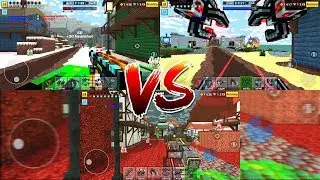 Pixel Gun 3D - Sniper Set VS Santa Set VS Exoskeleton Set (Clan Siege Battle)