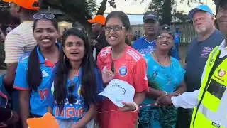 Sad indian players & fans after u19 World Cup final defeat. Jubilant Australians