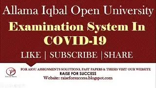 AIOU Online Examination System in COVID-19