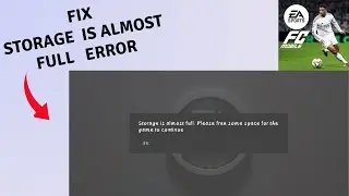 Fix Storage is almost full Error in FC Mobile 25