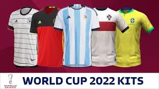 FIFA World Cup 2022 Kits: Home & Away Jerseys | Argentina, Brazil, Portugal, England