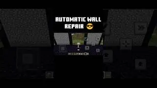 MINECRAFT AUTOMATIC WALL REPAIR #music #minecraft