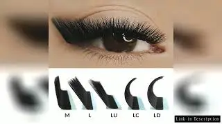 Abonnie L/M/LU/LC/LD Curl Lash Extension Cashmere Matte Black Eyelash Extension 8-15mm Mixed Individ