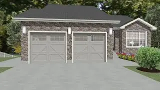 Canadian House Plans - Best 1432 sq/ft Bungalow with Walk-out