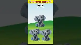 IQ test find the real elephant #FindTheRealElephant #IQTestChallenge  #elephantpuzzle