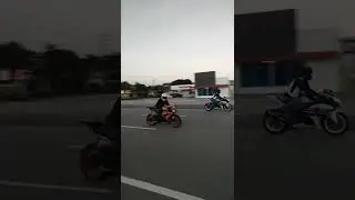 Motorcycle Squad Revs out in Ft Lauderdale FL on A1A Sunset Race #shorts