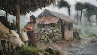 This Is Naturally Beautiful  Village Life During the Rainy Season || Beautiful Nature Documentary