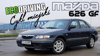 1998 Mazda 626 GF 1.8 - Ile NAJMNIEJ spali w mieście starszy sedan z Japonii?