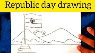 Republic day drawing | Republic day drawing Easy | 26 january drawing 