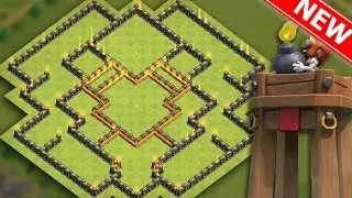 Clash Of Clans | BEST TH9 HYBRID BASE 