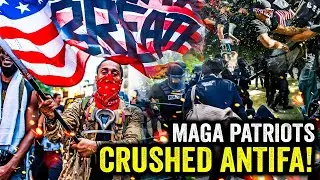 Protestors KICKED OUT of Portland ICE Facility as MAGA Patriots CRUSH Antifa!!!