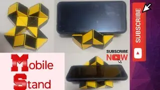 Smiggle snake puzzle or Rubik's twist 24 pieces or Snake Cube - Easy Simple Modern Mobile Stand