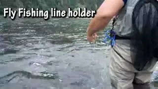 Fly fishing line holder