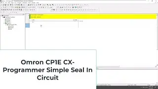 Omron CP1E CX Programmer Simple Seal In Circuit