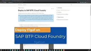 Deploying Figaf on SAP BTP CF