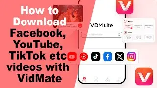 How to download facebook, tiktok, youtube etc video using VidMate