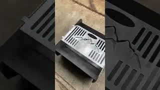 Outdoor fire pit and grill that is collapsible. #shortvideo