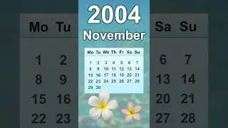 November 2004 Calendar