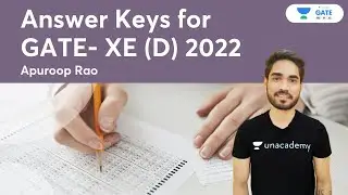 Answer Keys for GATE- XE (D) 2022 by Apuroop Rao | GATE 2022