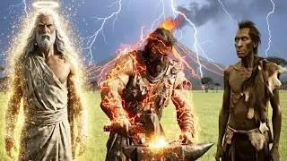 GODS OF OLYMPUS vs EARLY HUMANS ⚡ Zeus, Hephaestus, Athena & Apollo | Mysterious encounters (3D CGI)
