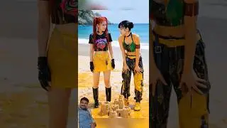 A beehive fell on the girls