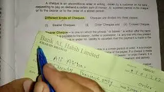 Cheque_ Kinds of Cheques_ Video 3_Bearer cheque/Order cheque/Crossed cheque_ Banking transaction