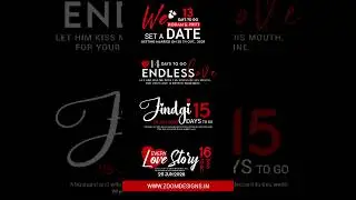 Wedding Countdown PSD #daystogo #prewedding#